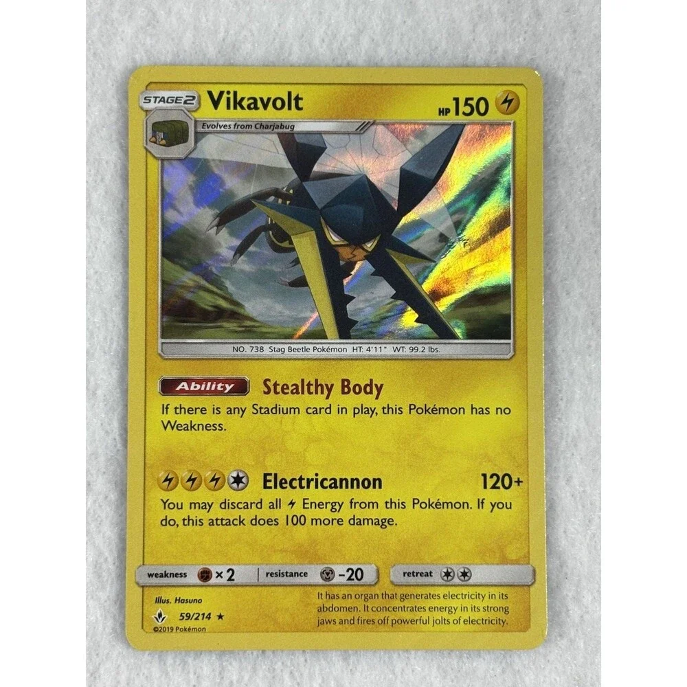 Lot of 7 Pokémon Reverse Holo Cards Incineroar Lucario Vikavolt Tag Switch & Mor